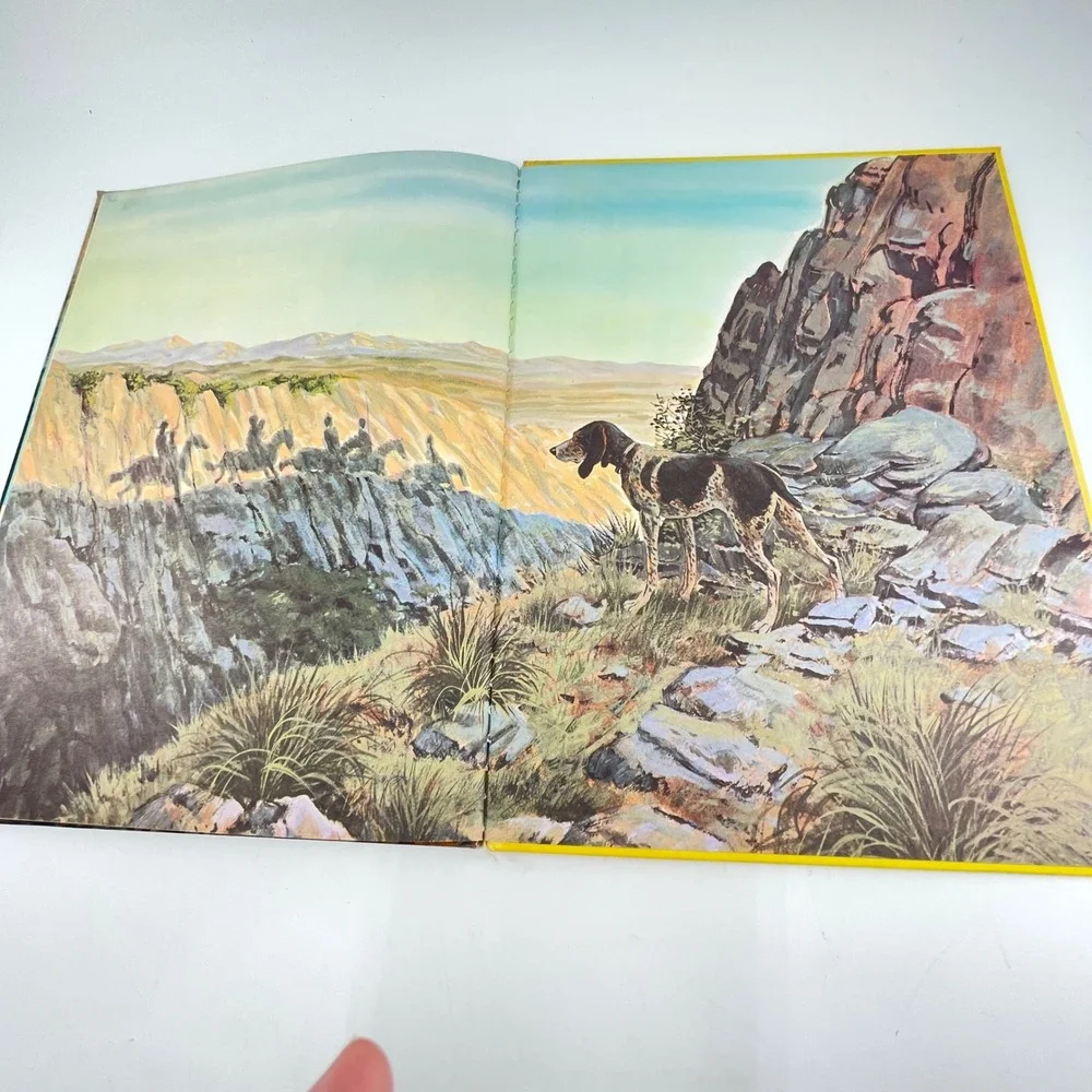Walt Disney Savage Sam Big Golden Book 1963 Vintage Hardcover Western Large